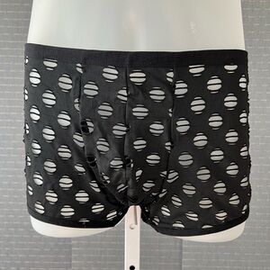 Men’s Black Cutout Boxer Briefs